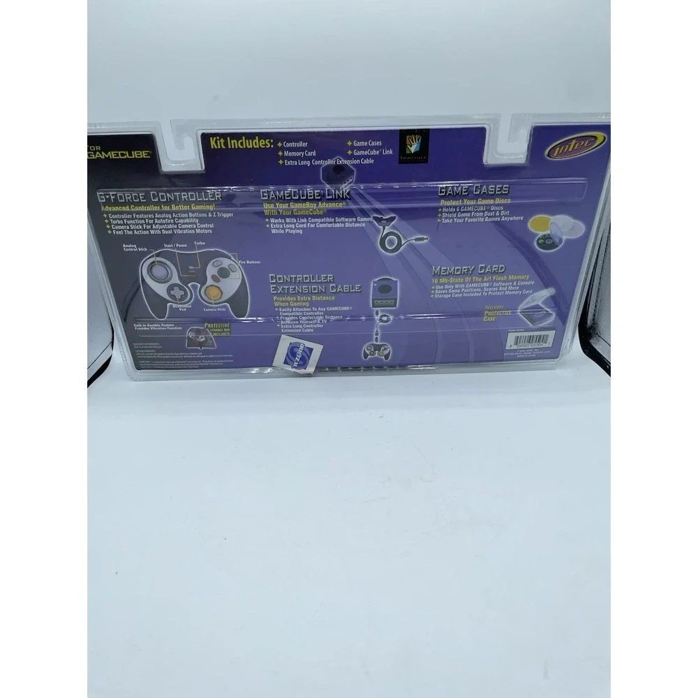 Intec Bundle Pak Gamecube Starter Kit G Force‎ Controller BRAND NEE FACTORY SEAL